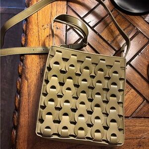 Universal Thread Green Crossbody Bag with Teardrop Cutouts
